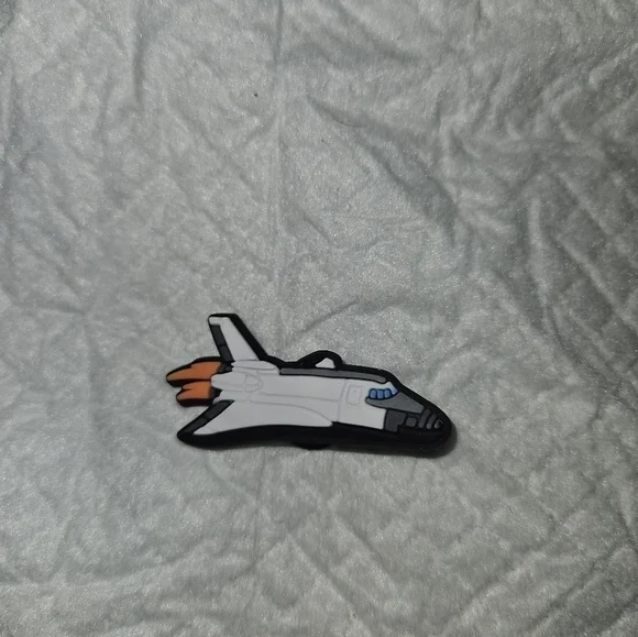 4/$8 Decorative Crocs Charm Shoe Charm - Jet Airplane - Picture 3 of 3